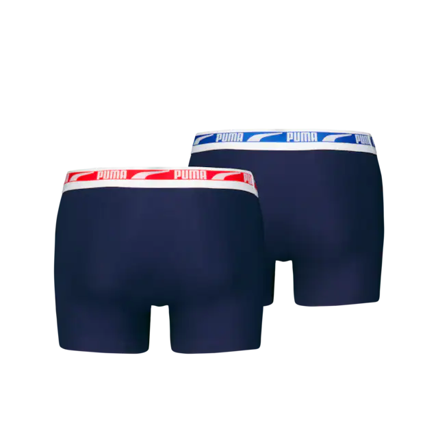 PUMA Boxershorts »PUMA MEN EVERYDAY MULTI LOGO BOXERS 2P« Komfortabler Logobund