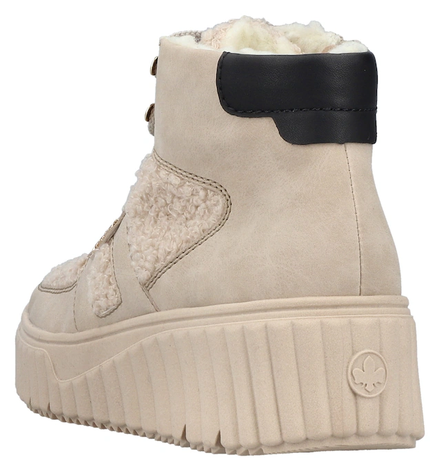 Rieker Winterboots Schnürboots, High Top Sneaker, Stiefelette mit gepolstertem Schaftrand