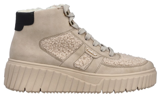 Rieker Winterboots Schnürboots, High Top Sneaker, Stiefelette mit gepolstertem Schaftrand