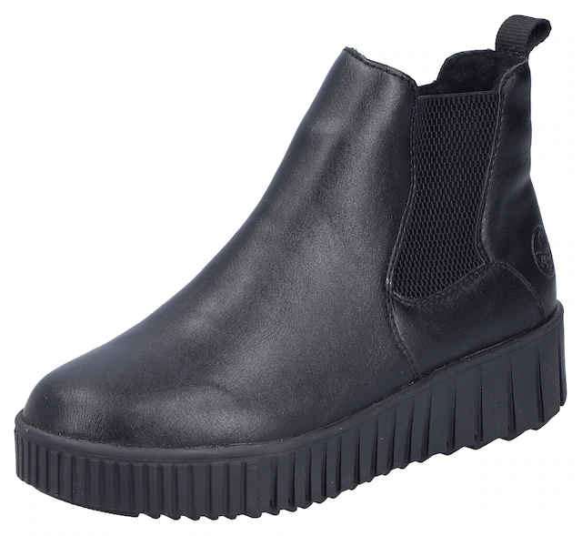 Rieker Winterboots Chelseaboots, Plateausneaker, Stiefelette, Reißverschluss und Stretch