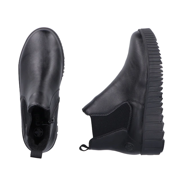 Rieker Winterboots Chelseaboots, Plateausneaker, Stiefelette, Reißverschluss und Stretch