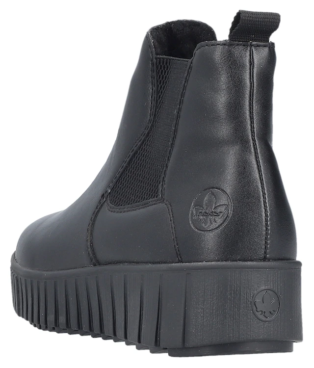 Rieker Winterboots Chelseaboots, Plateausneaker, Stiefelette, Reißverschluss und Stretch