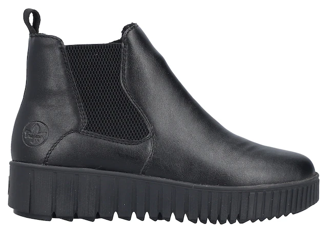 Rieker Winterboots Chelseaboots, Plateausneaker, Stiefelette, Reißverschluss und Stretch