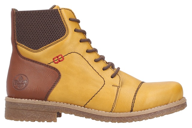 Rieker Schnürstiefelette Schnürboots, Herbststiefelette, Blockabsatz, mit weicher Innensohle