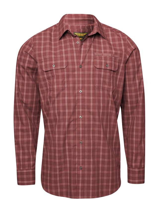 HERO by John Medoox Langarmshirt »HARRY Kent Hemd« Regular Fit Casual Funktionsmaterial für Herren