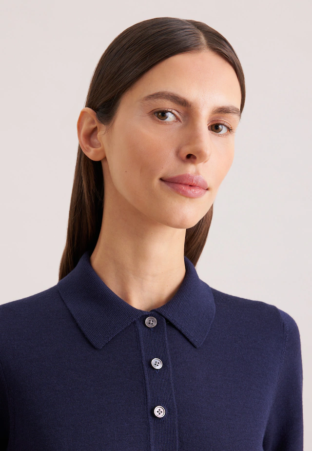 seidensticker Strickpullover Polo Uni