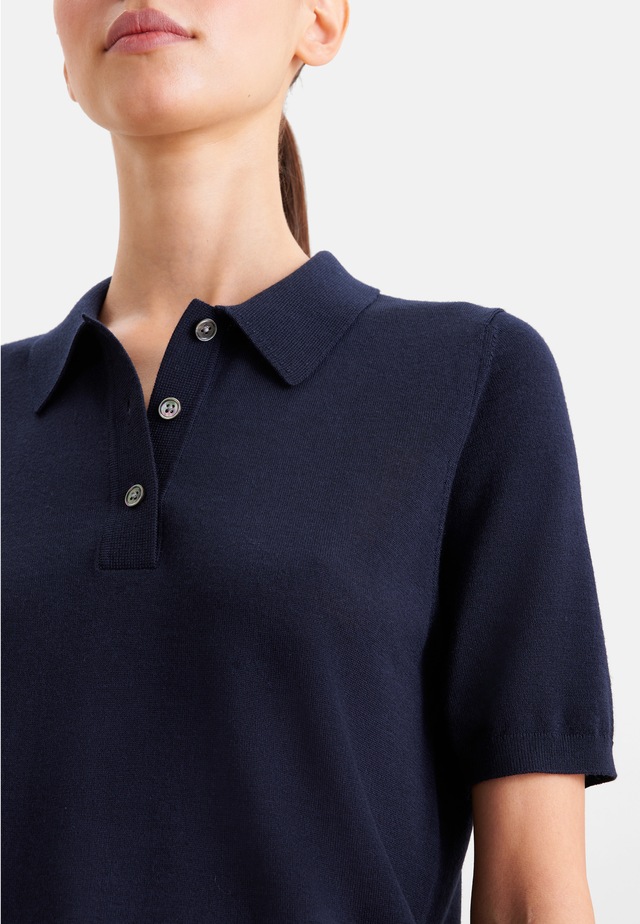 seidensticker Strickpullover Polo Uni