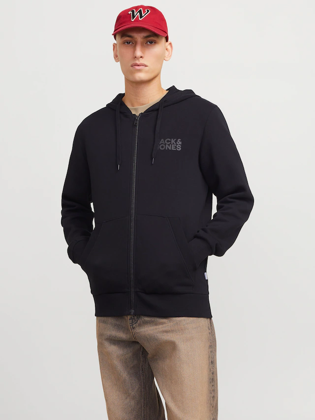 Jack & Jones Kapuzensweatjacke »JJECORP LOGO SWEAT ZIP HOOD«