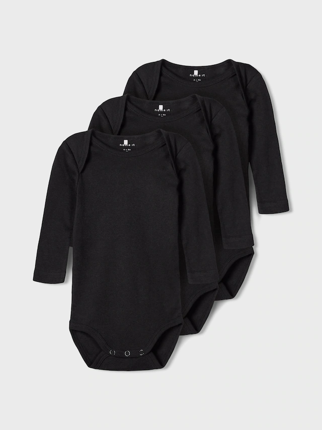Name It Body »NBNBODY 3P LS SOLID NOOS« Packung, 3 Stk.