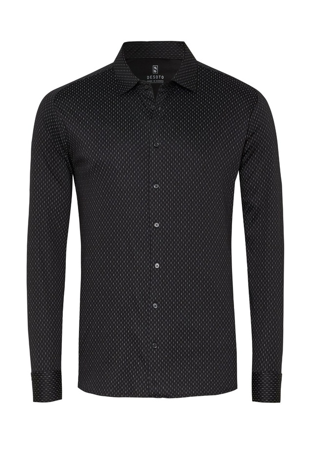 DESOTO Langarmhemd »Jerseyhemd Casual Kent«