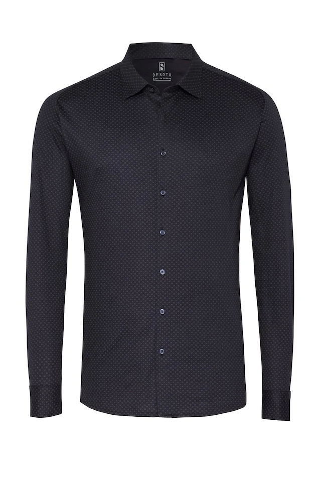 DESOTO Langarmhemd »Jerseyhemd Casual Kent«