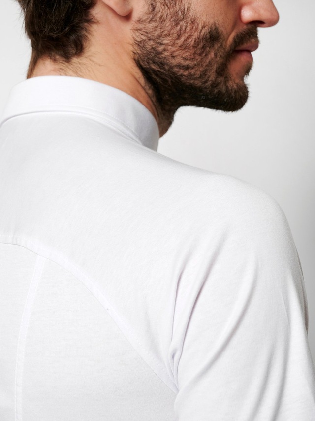 DESOTO Kurzarmhemd »Jerseyhemd Casual Modern Button Down halbarm« Flexibler Stretch