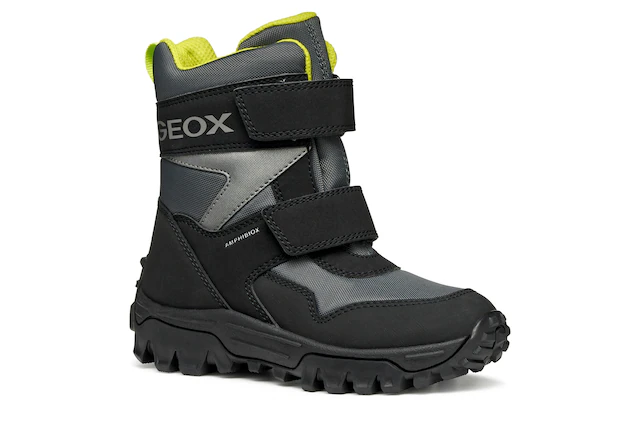 Geox Winterstiefel »J HIMALAYA BOY B ABX« Snowboots, Klettstiefel mit Warmfutter, Größenschablone zum Download