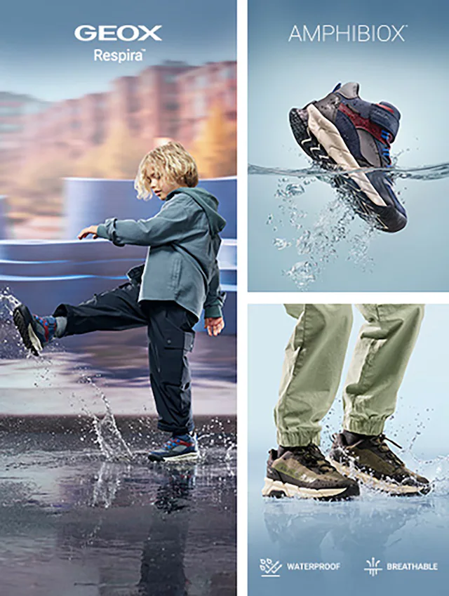 Geox Lauflernschuh »B FLEXYPER MINI BOY« Sneaker mit TEX, Größenschablone zum Download