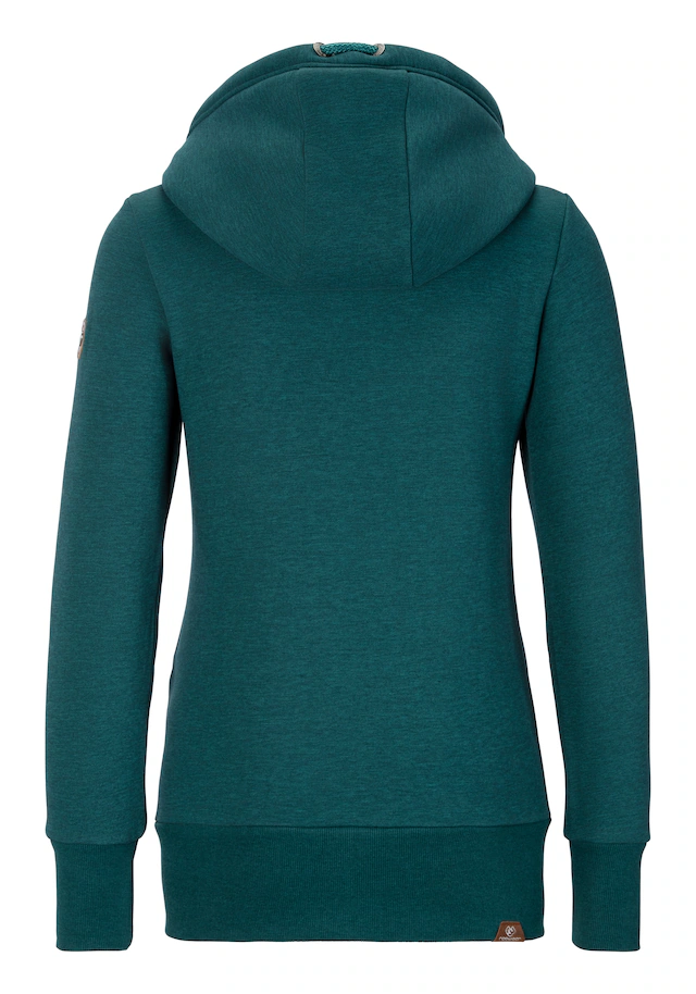 Ragwear Sweatjacke »NESKA ZIP O« figurbetont in melierter Optik und mit großer Kapuze
