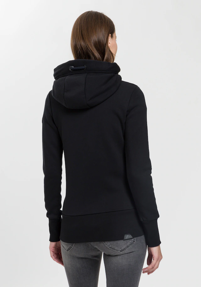 Ragwear Sweatjacke »NESKA ZIP O« figurbetont in melierter Optik und mit großer Kapuze