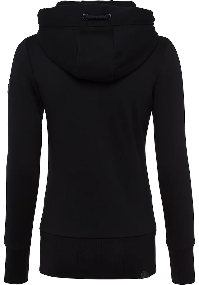 Ragwear Sweatjacke »NESKA ZIP O« figurbetont in melierter Optik und mit großer Kapuze
