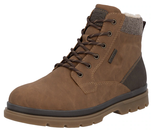 Rieker Winterstiefelette Winterboots, Schnürboots mit Innenreißverschluss und RiekerTex