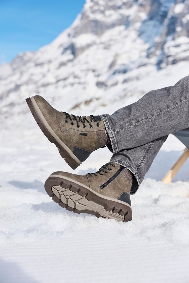 Rieker Winterstiefelette Winterboots, Schnürboots mit Innenreißverschluss und RiekerTex