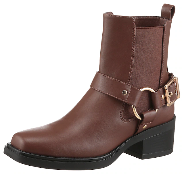 Aniston SHOES Westernstiefelette Cowboyboots, Blockabsatz, in schmaler Form