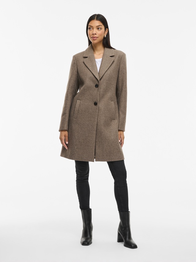 Vila Kurzmantel »VICLAUDIA BUTTON COAT - NOOS«
