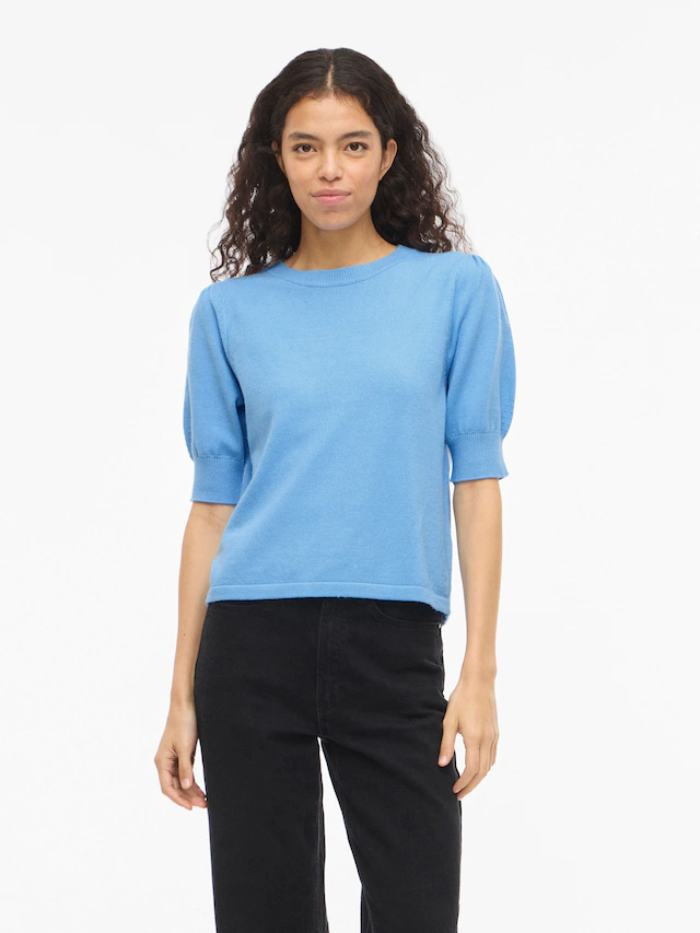 Vila Strickpullover »VIRIL 2/4 SLEEVE O-NECK KNIT TOP - NOOS«
