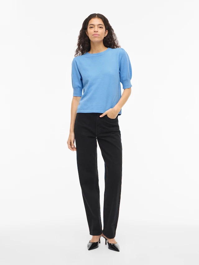 Vila Strickpullover »VIRIL 2/4 SLEEVE O-NECK KNIT TOP - NOOS«