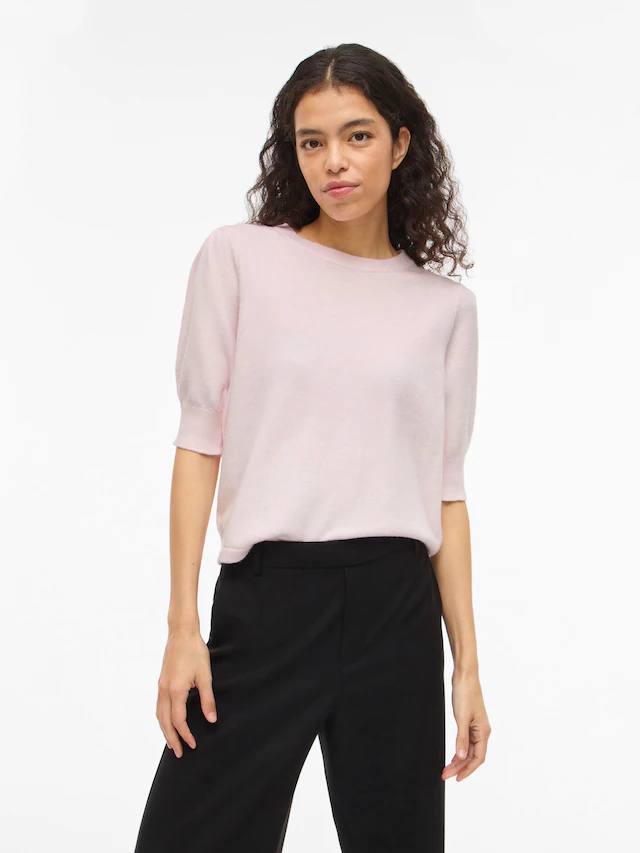 Vila Strickpullover »VIRIL 2/4 SLEEVE O-NECK KNIT TOP - NOOS«