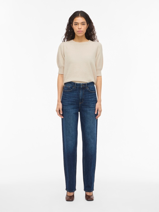 Vila Strickpullover »VIRIL 2/4 SLEEVE O-NECK KNIT TOP - NOOS«