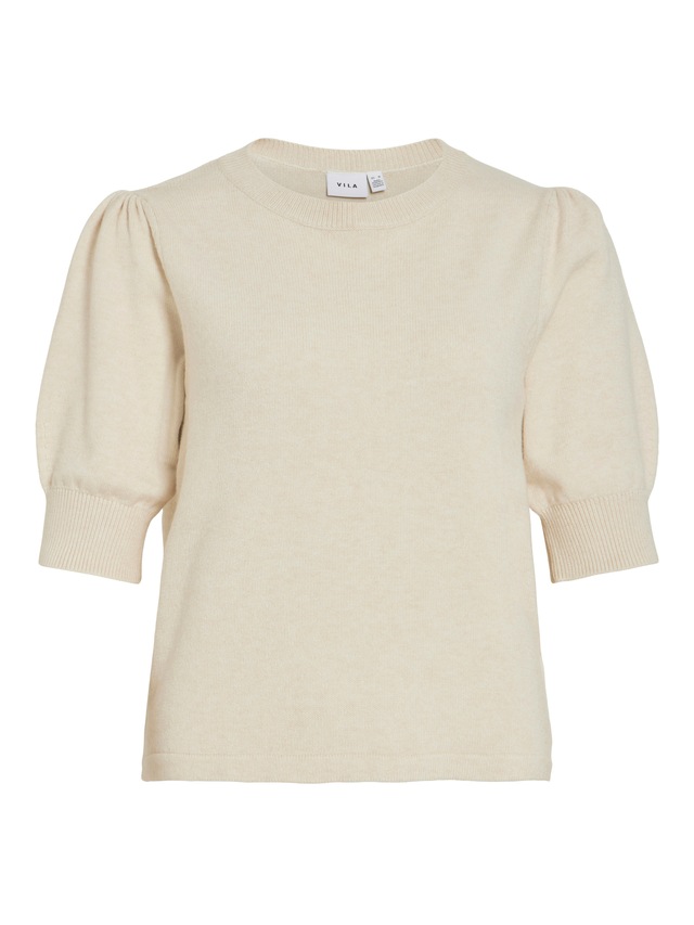 Vila Strickpullover »VIRIL 2/4 SLEEVE O-NECK KNIT TOP - NOOS«