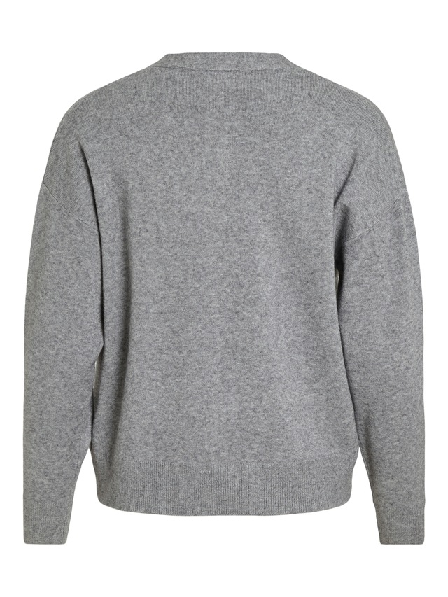 Vila Strickjacke »VIRIL V-NECK KNIT CARDIGAN - NOOS« Materialmix, regular fit