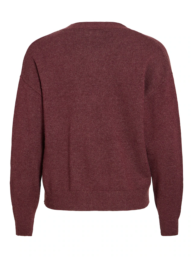 Vila Strickjacke »VIRIL V-NECK KNIT CARDIGAN - NOOS« Materialmix, regular fit