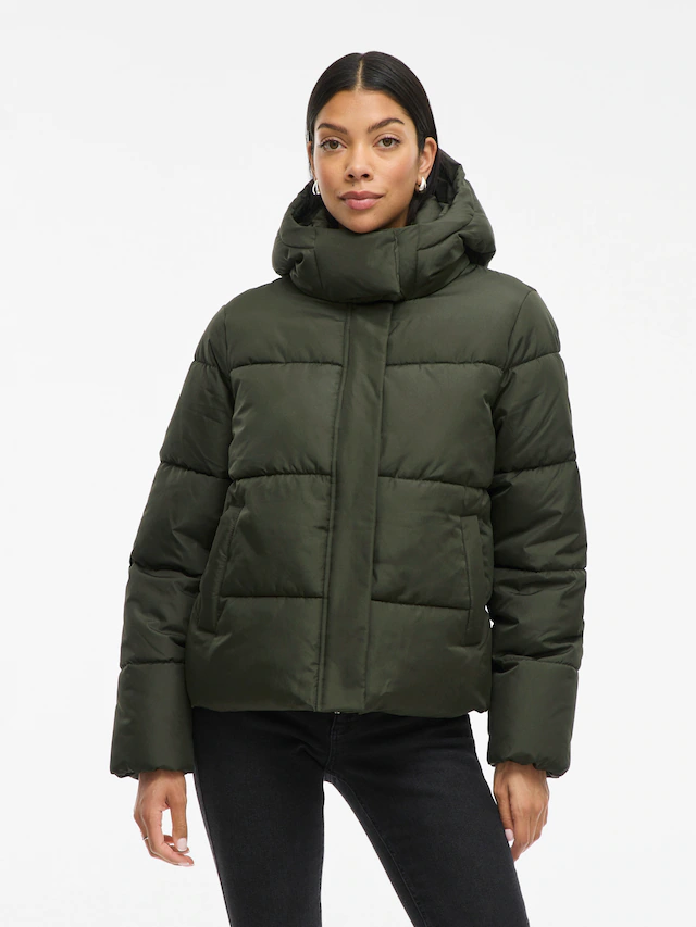 Vila Steppjacke »VIMILJA PADDED PUFFER - NOOS« mit Kapuze