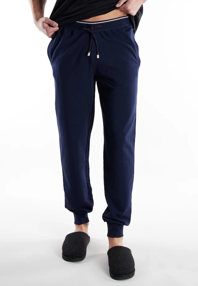 bugatti Pyjamahose »Bologna« mit Seitentaschen, niedriger Bund, bequem, elastisch, Materialmix