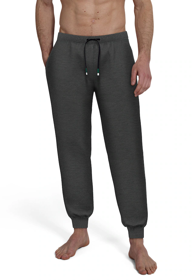 bugatti Pyjamahose »Bologna« mit Seitentaschen, niedriger Bund, bequem, elastisch, Materialmix