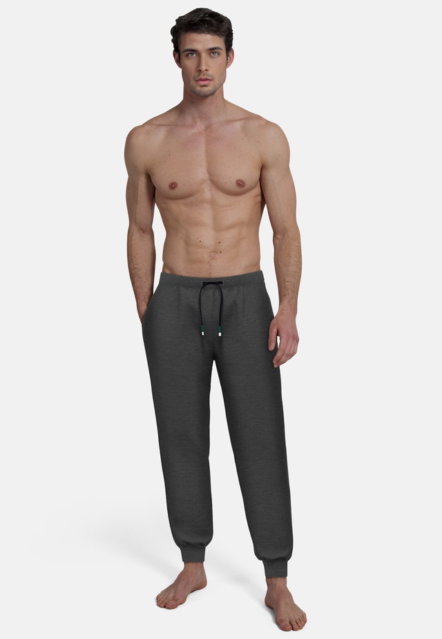 bugatti Pyjamahose »Bologna« mit Seitentaschen, niedriger Bund, bequem, elastisch, Materialmix