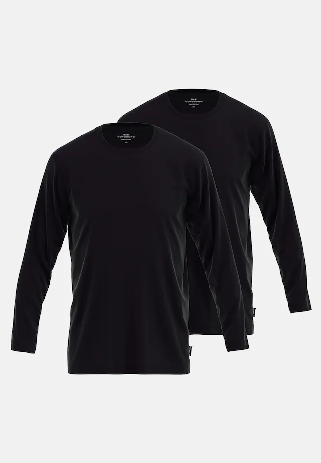 GÖTZBURG Langarmshirt »California« basic, Langarm, bequem, Rundhalsausschnitt, locker, 100% Baumwolle