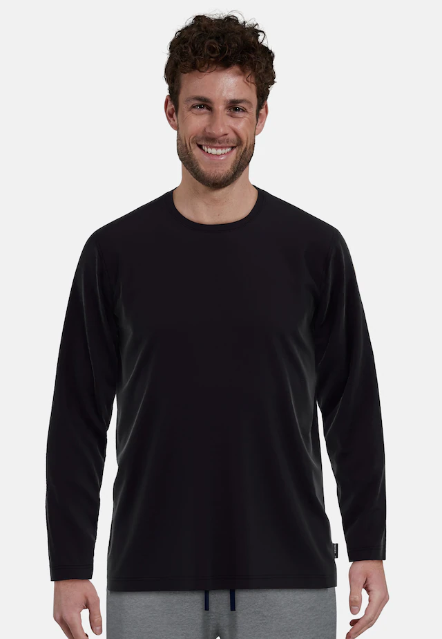 GÖTZBURG Langarmshirt »California« basic, Langarm, bequem, Rundhalsausschnitt, locker, 100% Baumwolle