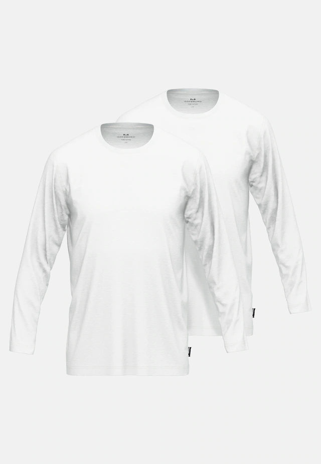 GÖTZBURG Langarmshirt »California« basic, Langarm, bequem, Rundhalsausschnitt, locker, 100% Baumwolle