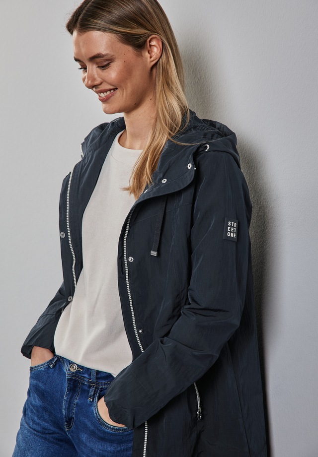 STREET ONE Kurzjacke mit Kapuze mit Kapuze