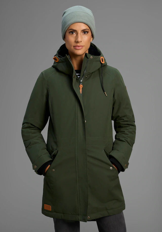KangaROOS Parka mit Teddy Fellimitat gefüttert, Winterjacke