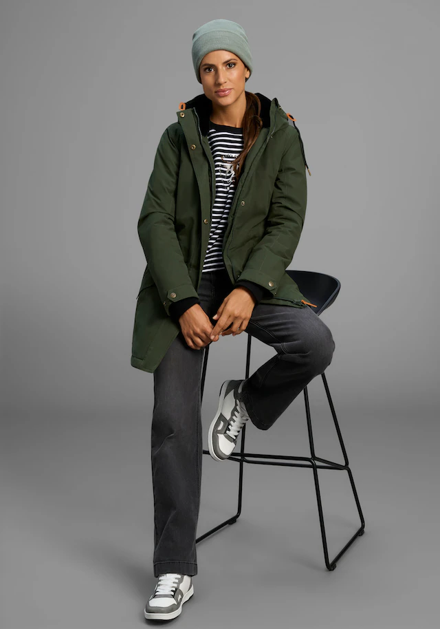 KangaROOS Parka mit Teddy Fellimitat gefüttert, Winterjacke