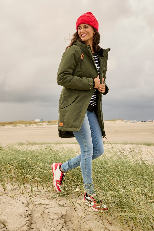 KangaROOS Parka mit Teddy Fellimitat gefüttert, Winterjacke