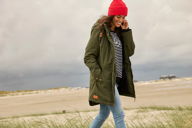 KangaROOS Parka mit Teddy Fellimitat gefüttert, Winterjacke