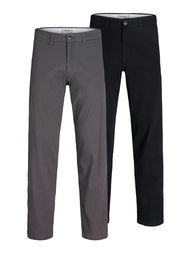 Jack & Jones Chinohose »JPSTKANE DAVE CHINO 2PK MP NOOS« In vorgewaschener Qualität