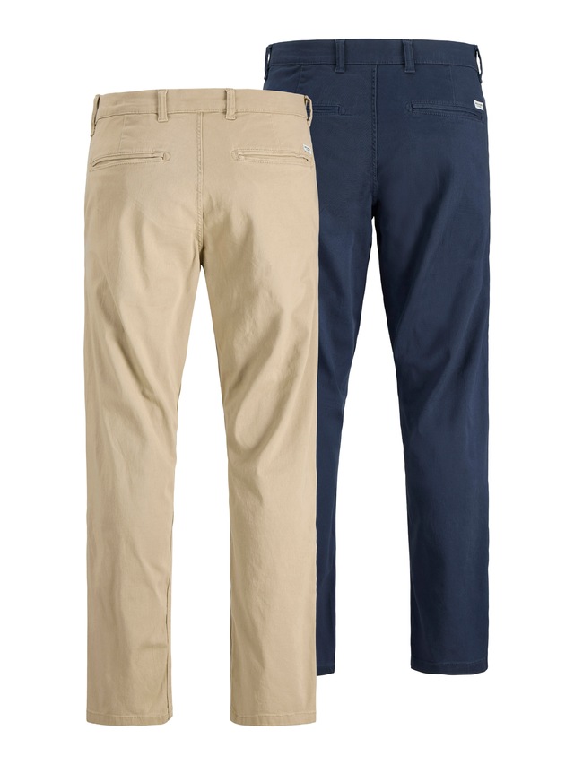 Jack & Jones Chinohose »JPSTKANE DAVE CHINO 2PK MP NOOS« In vorgewaschener Qualität