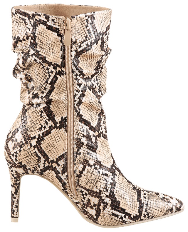 Aniston SHOES Stiefelette mit Raffungen am slouchy Schaft