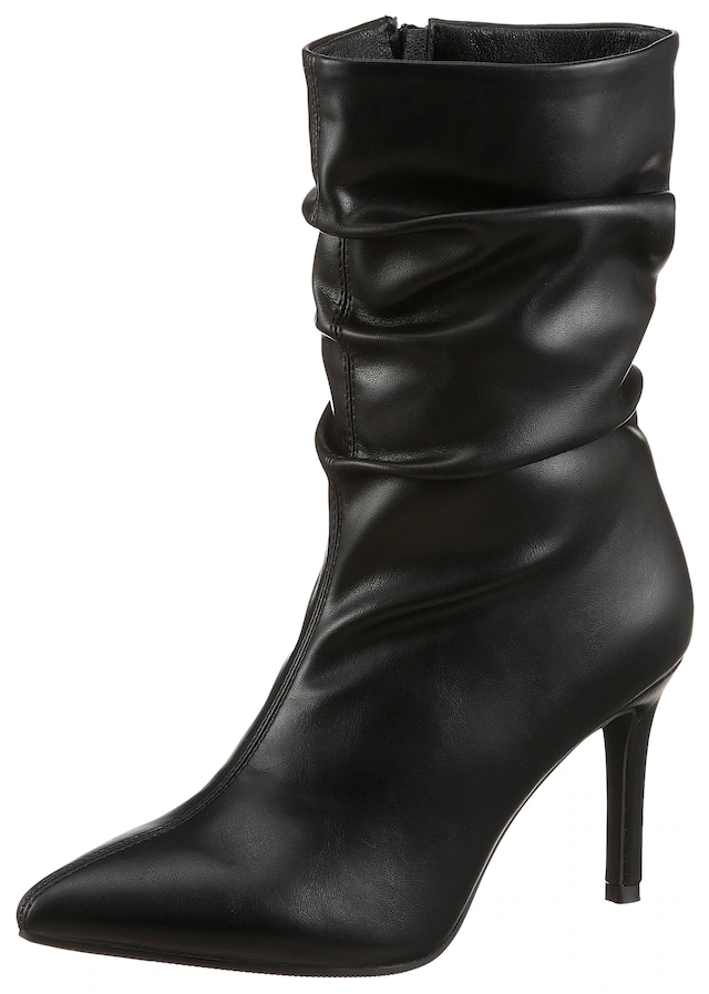 Aniston SHOES Stiefelette mit Raffungen am slouchy Schaft