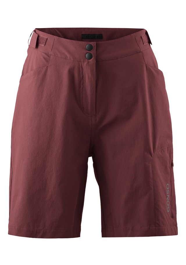 Gonso Fahrradhose »Adventure Shorts W« Damen Radhose mit einknöpfbarer Radunterhose mit Sitzpolster