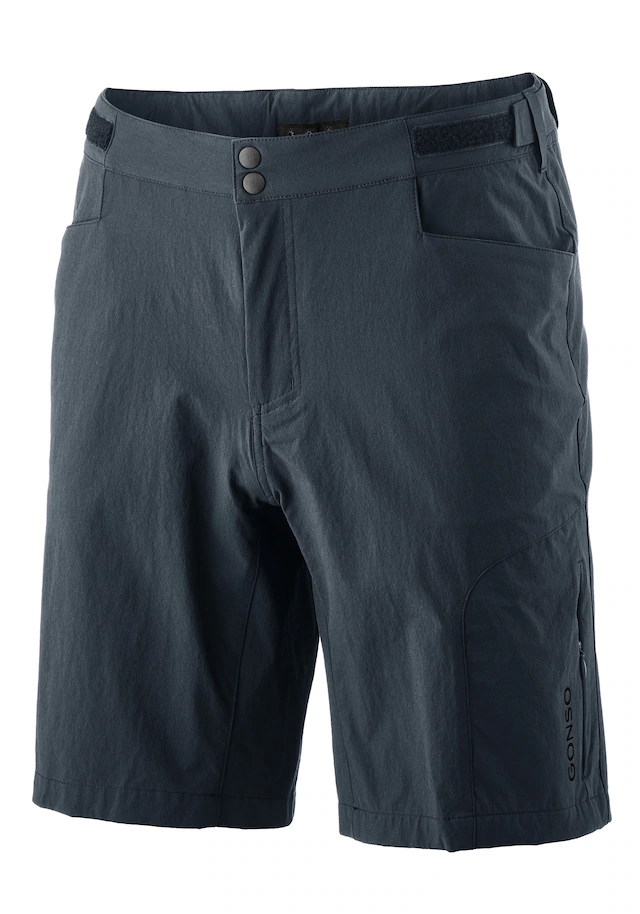 Gonso Fahrradhose »Adventure Shorts M« Herren Radhose mit einknöpfbarer Radunterhose mit Sitzpolster